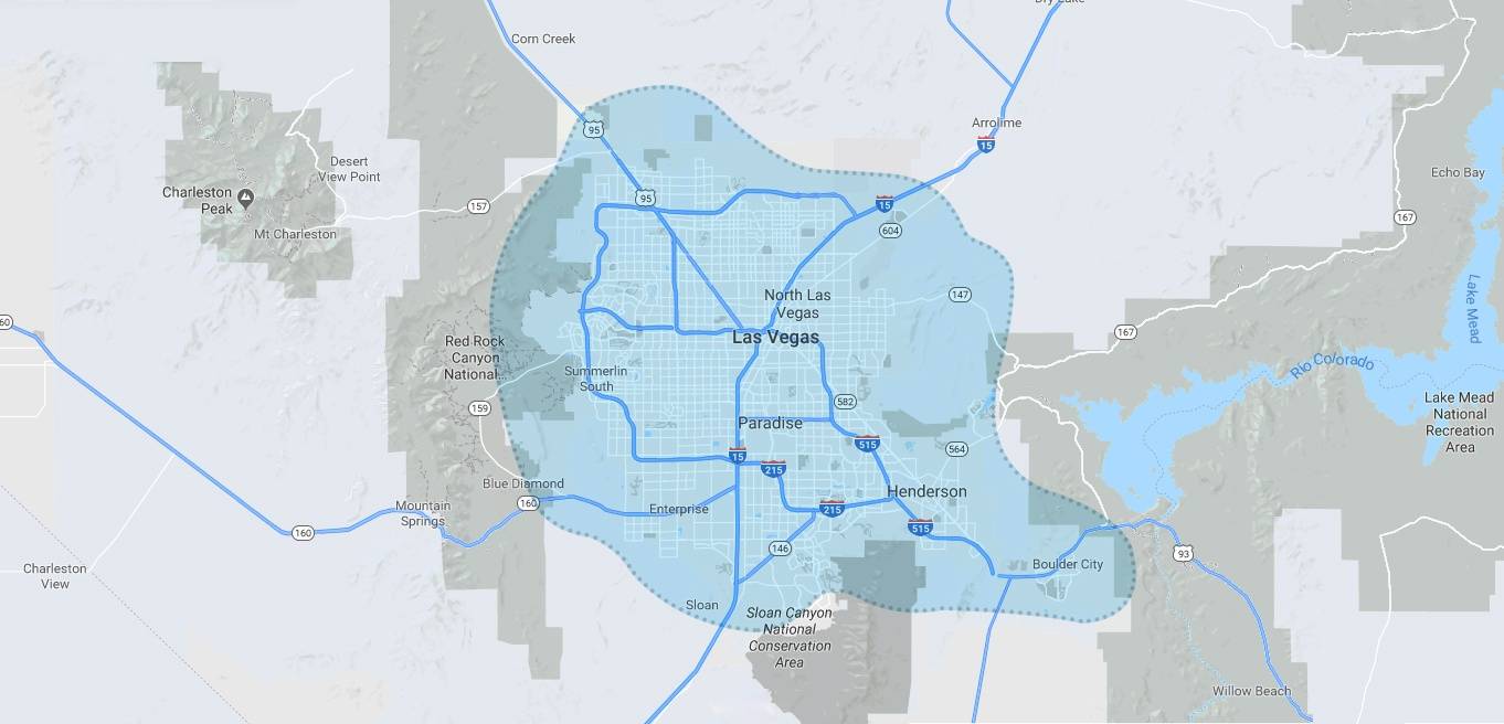 The Cooling Company Coverage Area